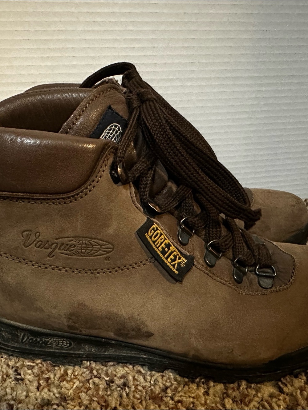 Vasque Brown Leather Gore-Tex Hiking Boots